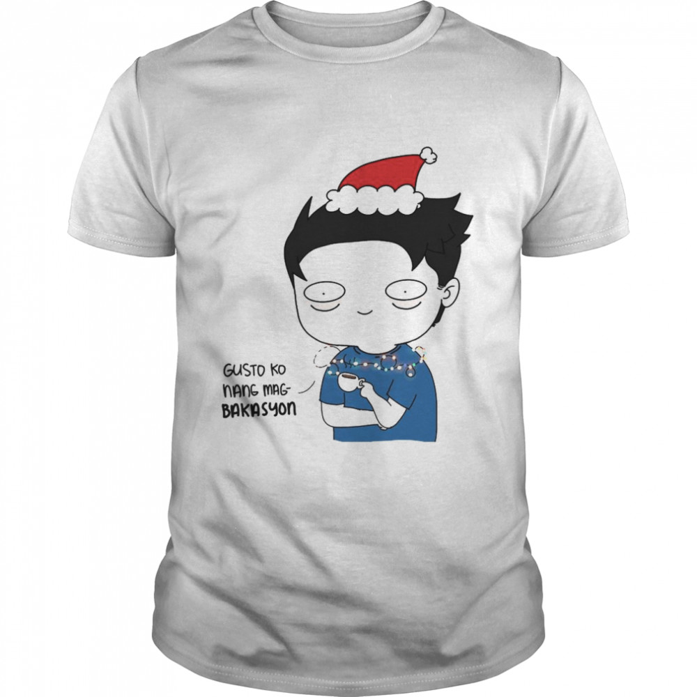 Gusto ko nang mang bakasyon merry christmas  Classic Men's T-shirt