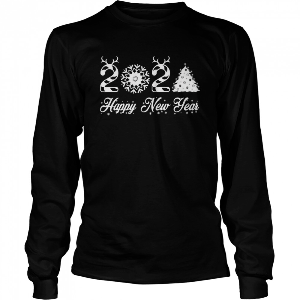 Happy New Year 2021 Christmas Tree Xmas’s  Long Sleeved T-shirt