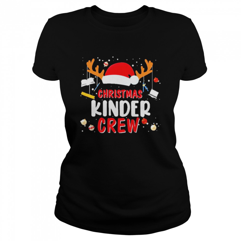 Hat santa christmas kinder crew sweat  Classic Women's T-shirt