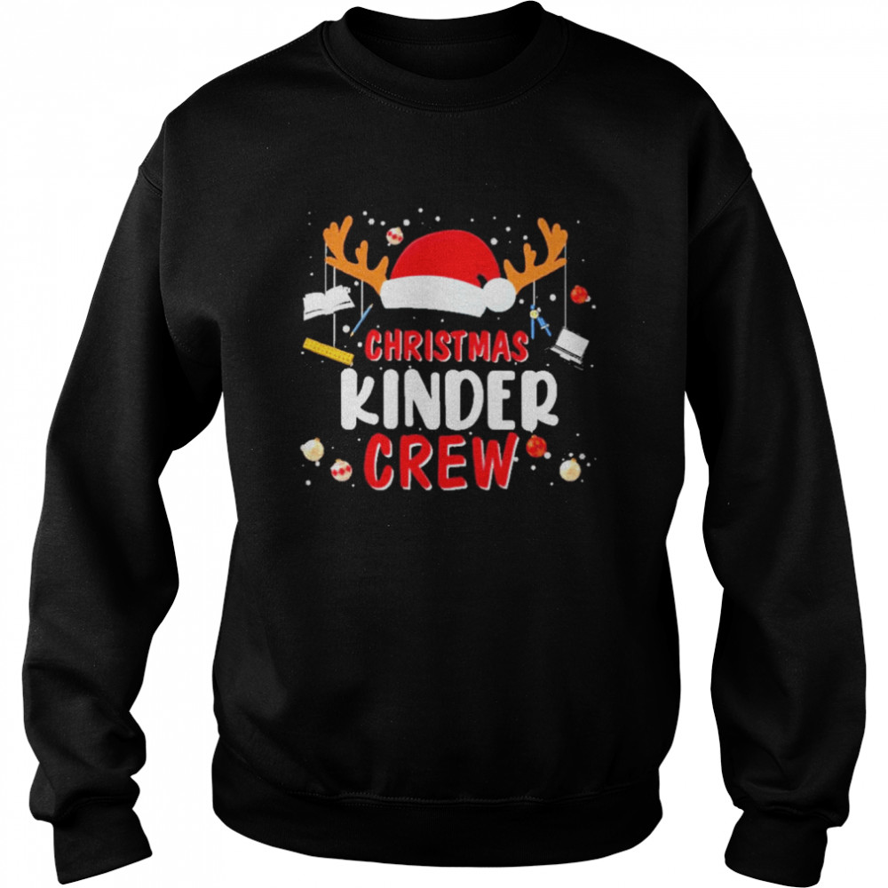 Hat santa christmas kinder crew sweat  Unisex Sweatshirt