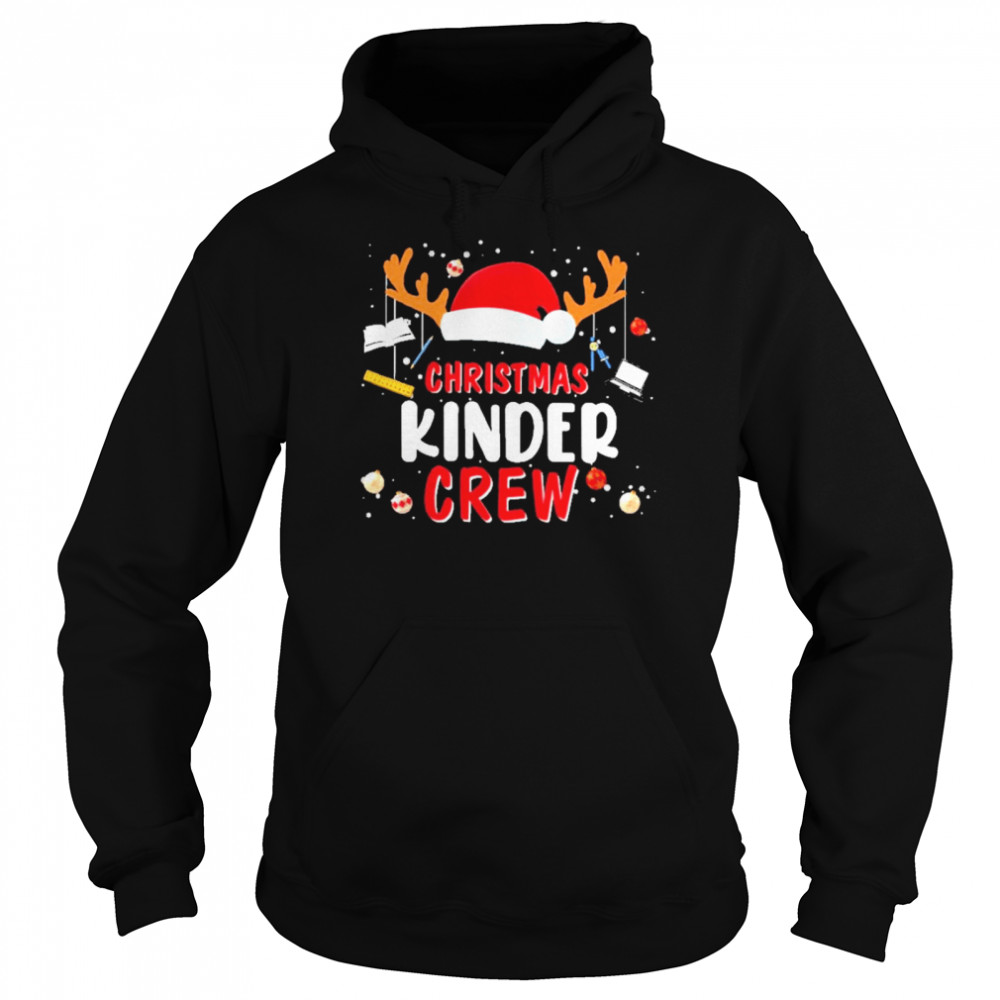 Hat santa christmas kinder crew sweat  Unisex Hoodie