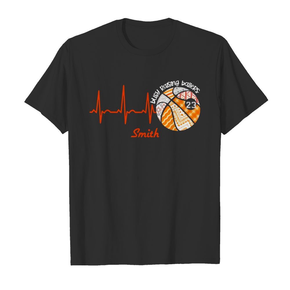 Heartbeat Volleyball Busy Raising Ballers Smith shirt