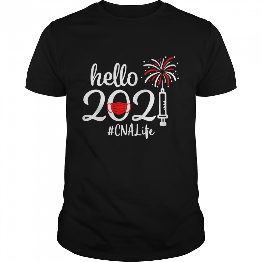 Hello 2021 CNA Life Face Mask Christmas shirt