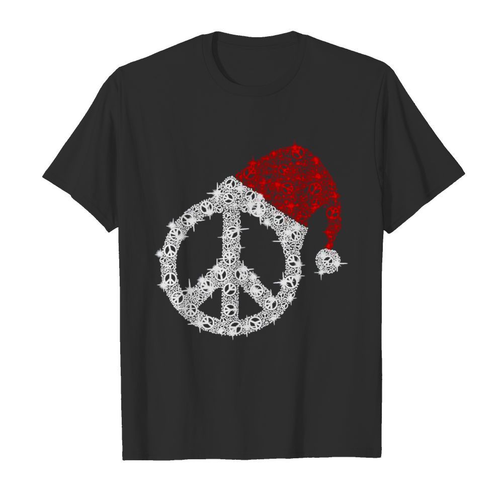 Hippie diamond hat Merry Christmas shirt