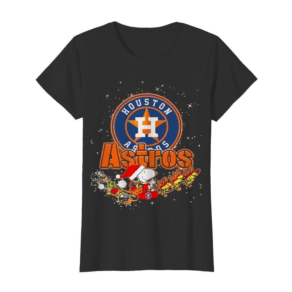 Houston Astros Snoopy Christmas  Classic Women's T-shirt