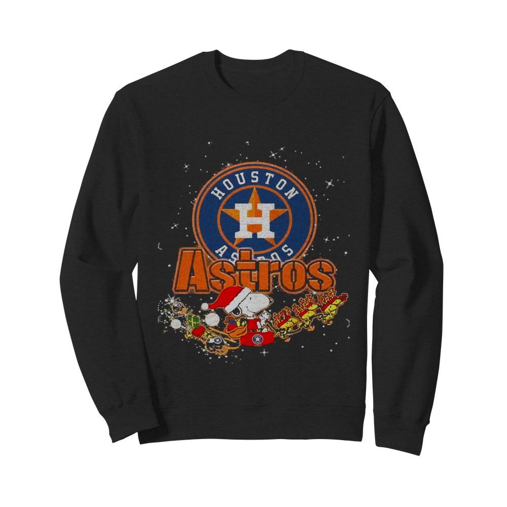 Houston Astros Snoopy Christmas  Unisex Sweatshirt