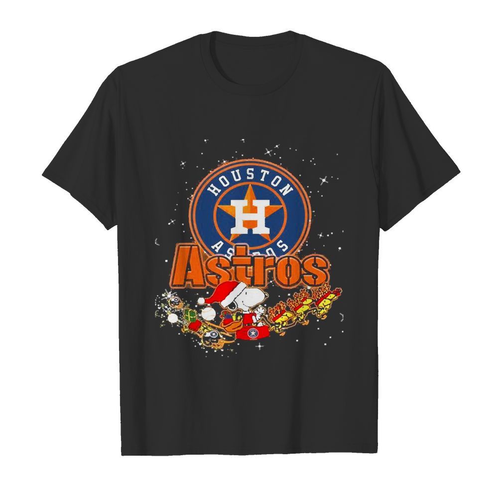 Houston Astros Snoopy Christmas  Classic Men's T-shirt