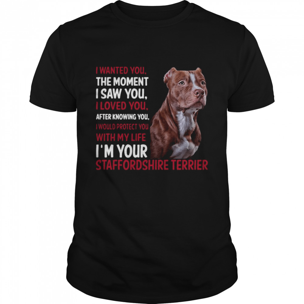 I Wanted You The Moment I Saw You I Loved You After Knowing You Staffordshire shirt