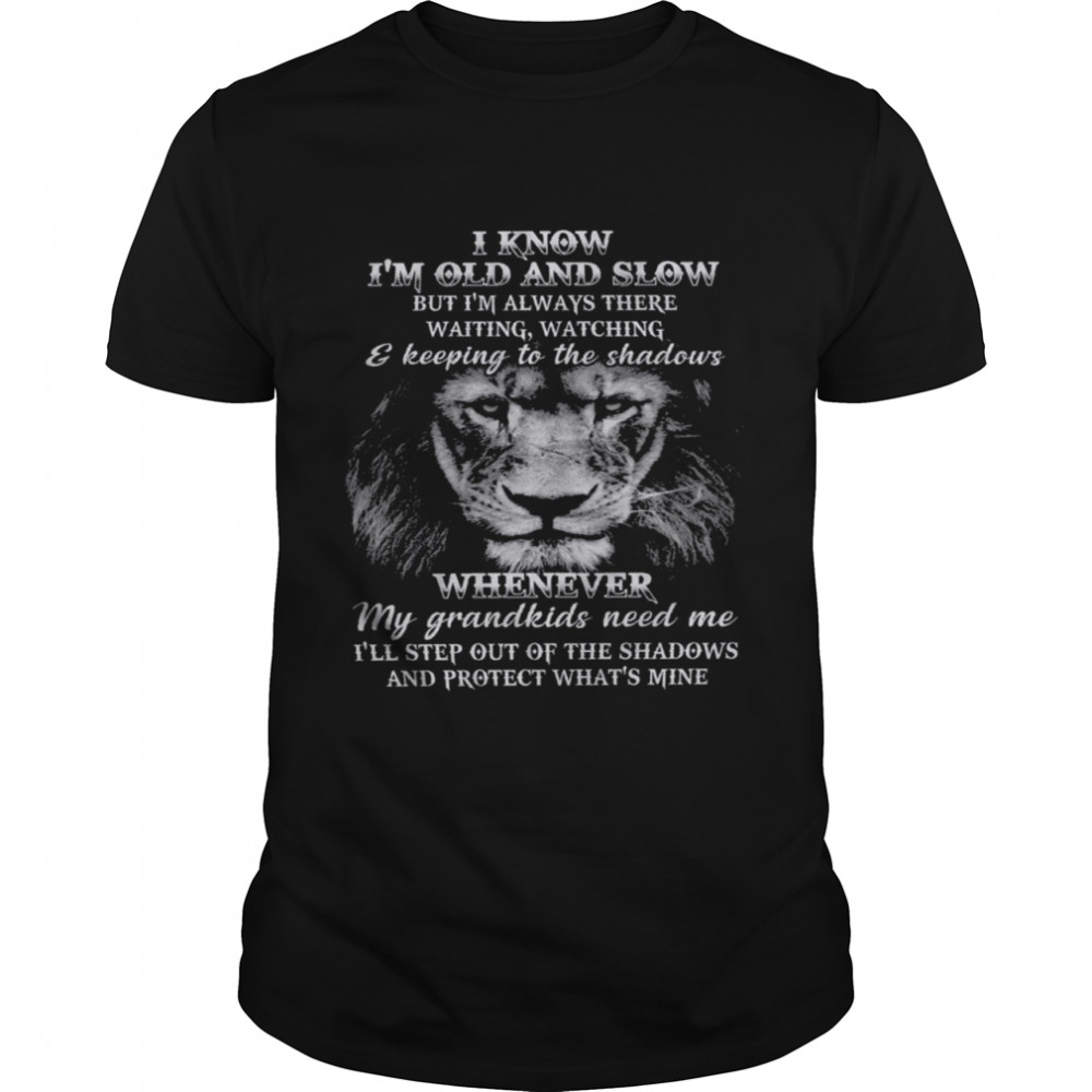 I know Im old and slow but Im always there waiting watching and keeping to the shadows shirt