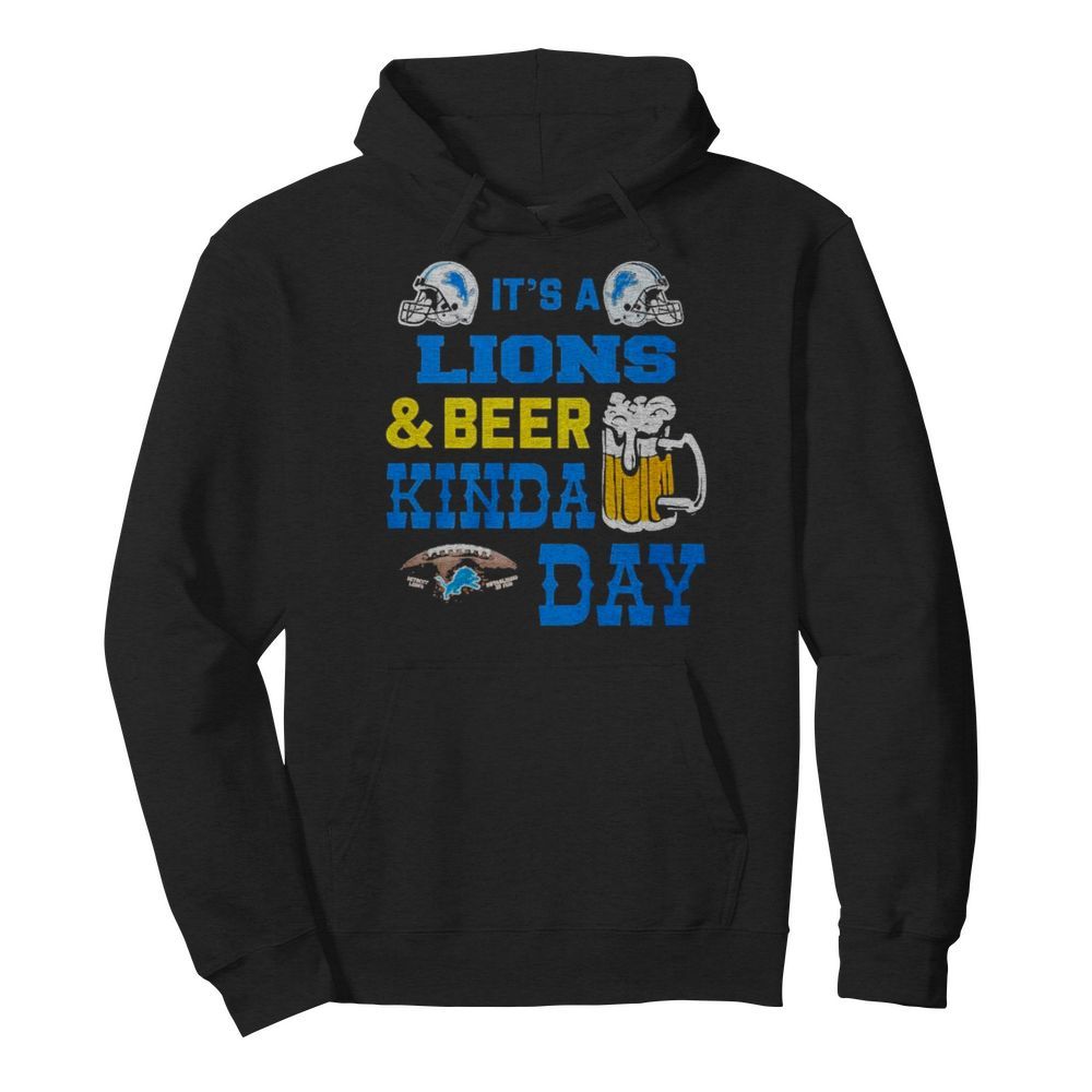 It’s a detroit lions and beer kinda day  Unisex Hoodie