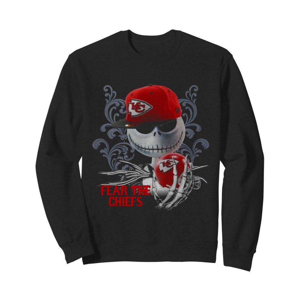 Jack Skellington Fear The Kansas City Chiefs  Unisex Sweatshirt