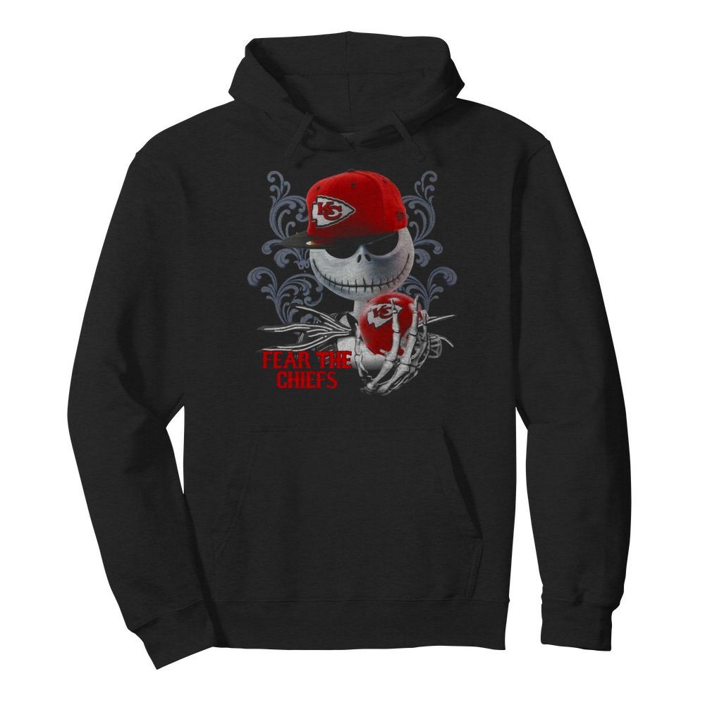 Jack Skellington Fear The Kansas City Chiefs  Unisex Hoodie