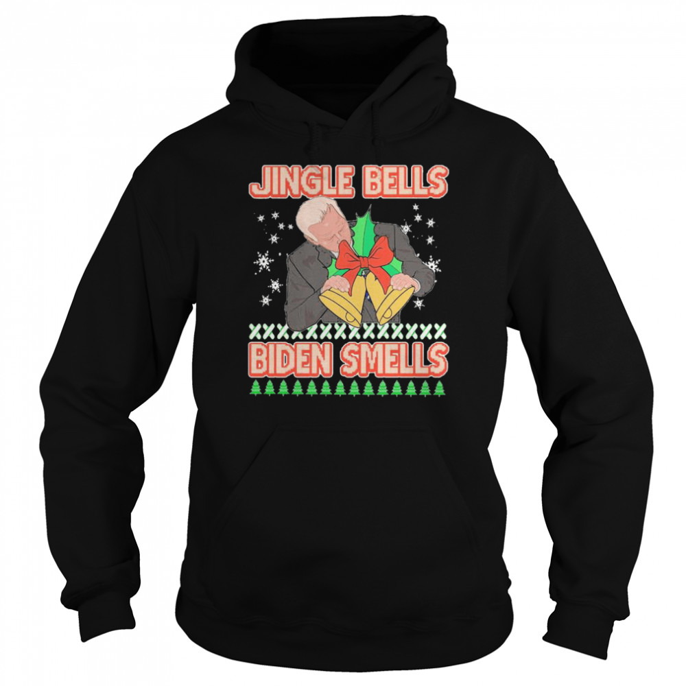 Jingle Bells Biden Smells Ugly Christmas 2020  Unisex Hoodie