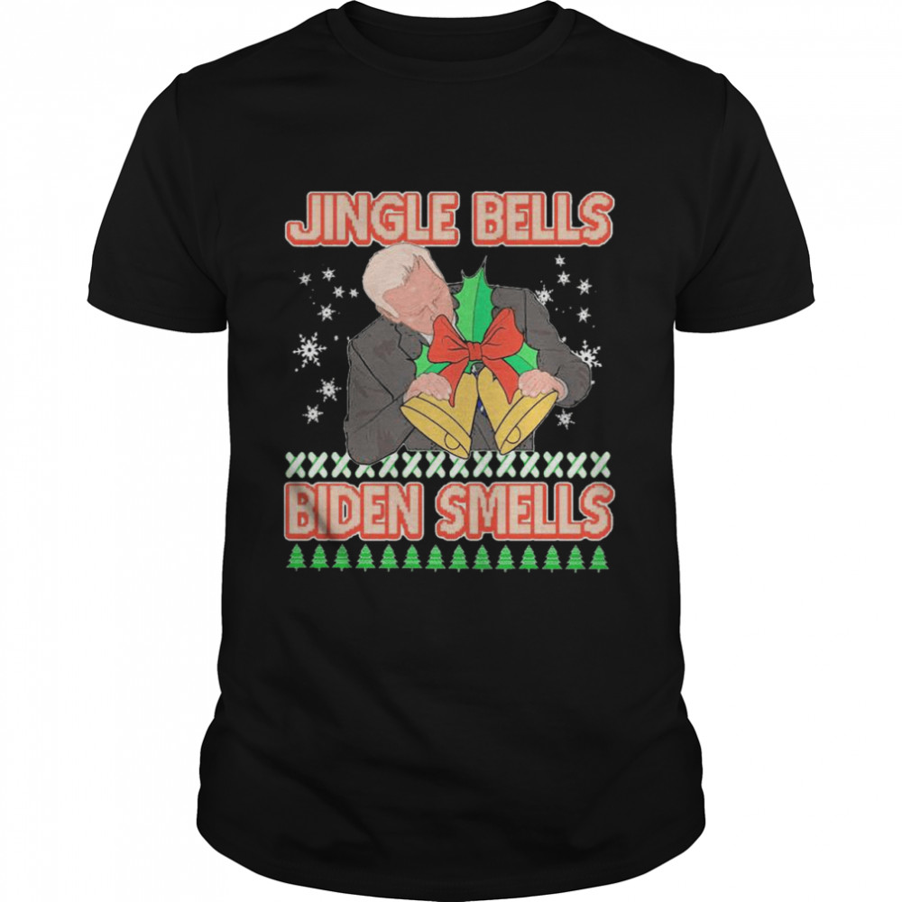 Jingle Bells Biden Smells Ugly Christmas 2020  Classic Men's T-shirt