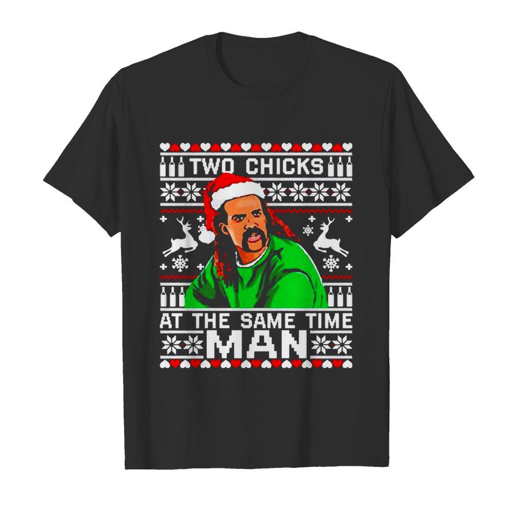 Joe Exotic Santa Two chicks at the same time Christmas  Classic Men's T-shirt