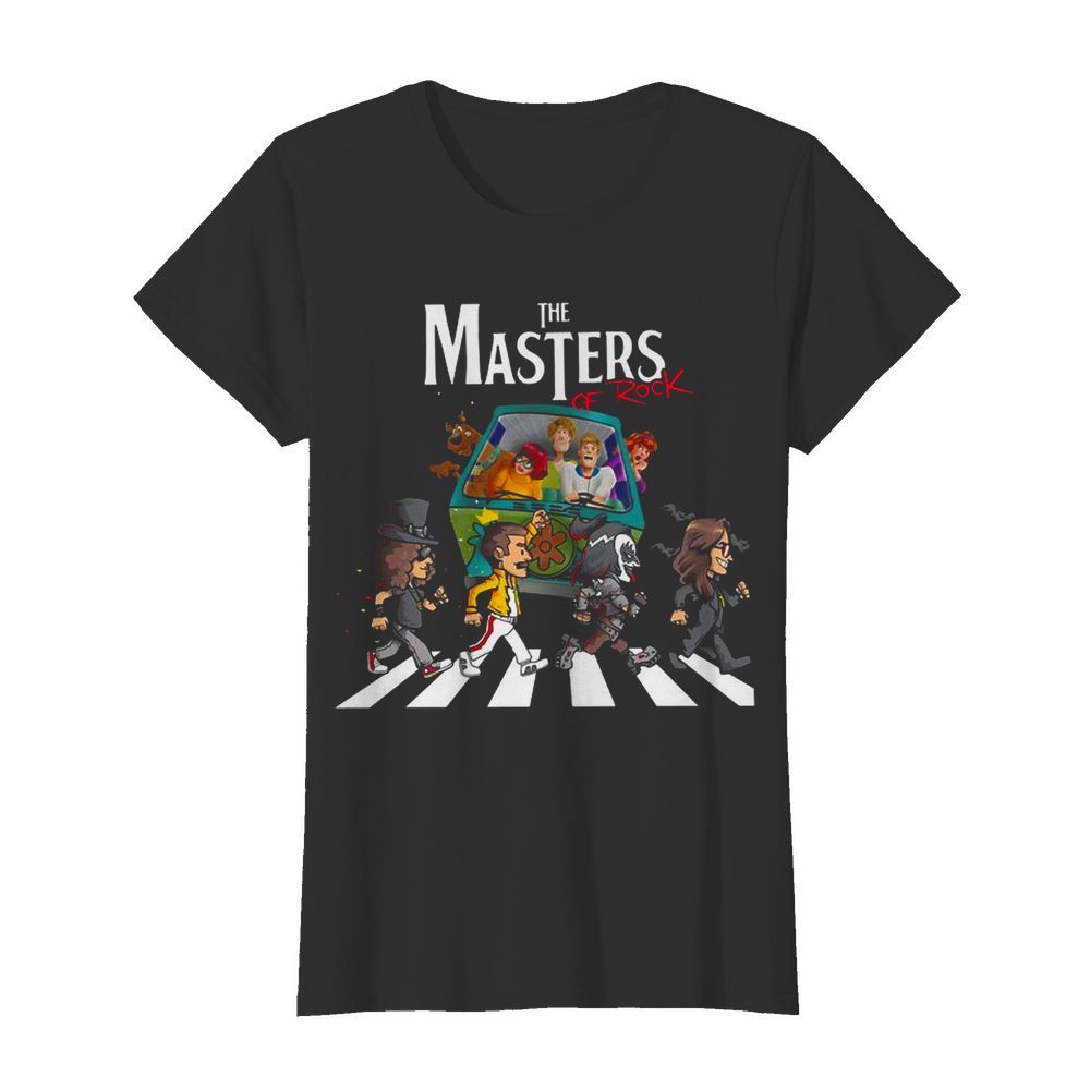 Kiss Band Freddie Mercury Scooby Doo The Masters Of Rock  Classic Women's T-shirt