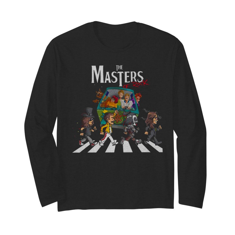 Kiss Band Freddie Mercury Scooby Doo The Masters Of Rock  Long Sleeved T-shirt 