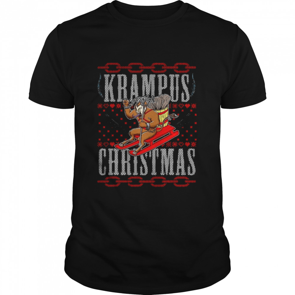 Krampus Christmas Sledding shirt