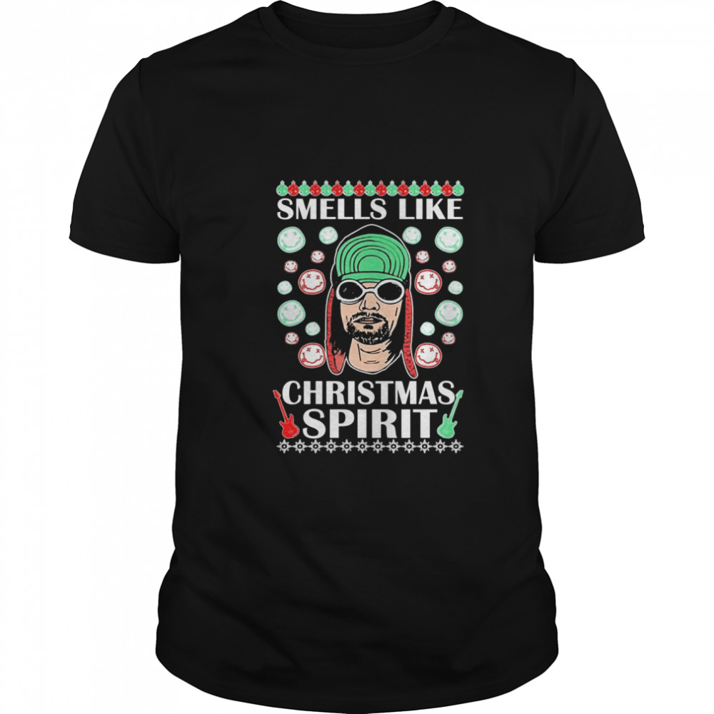 Kurt Cobain Smells like Christmas spirit shirt