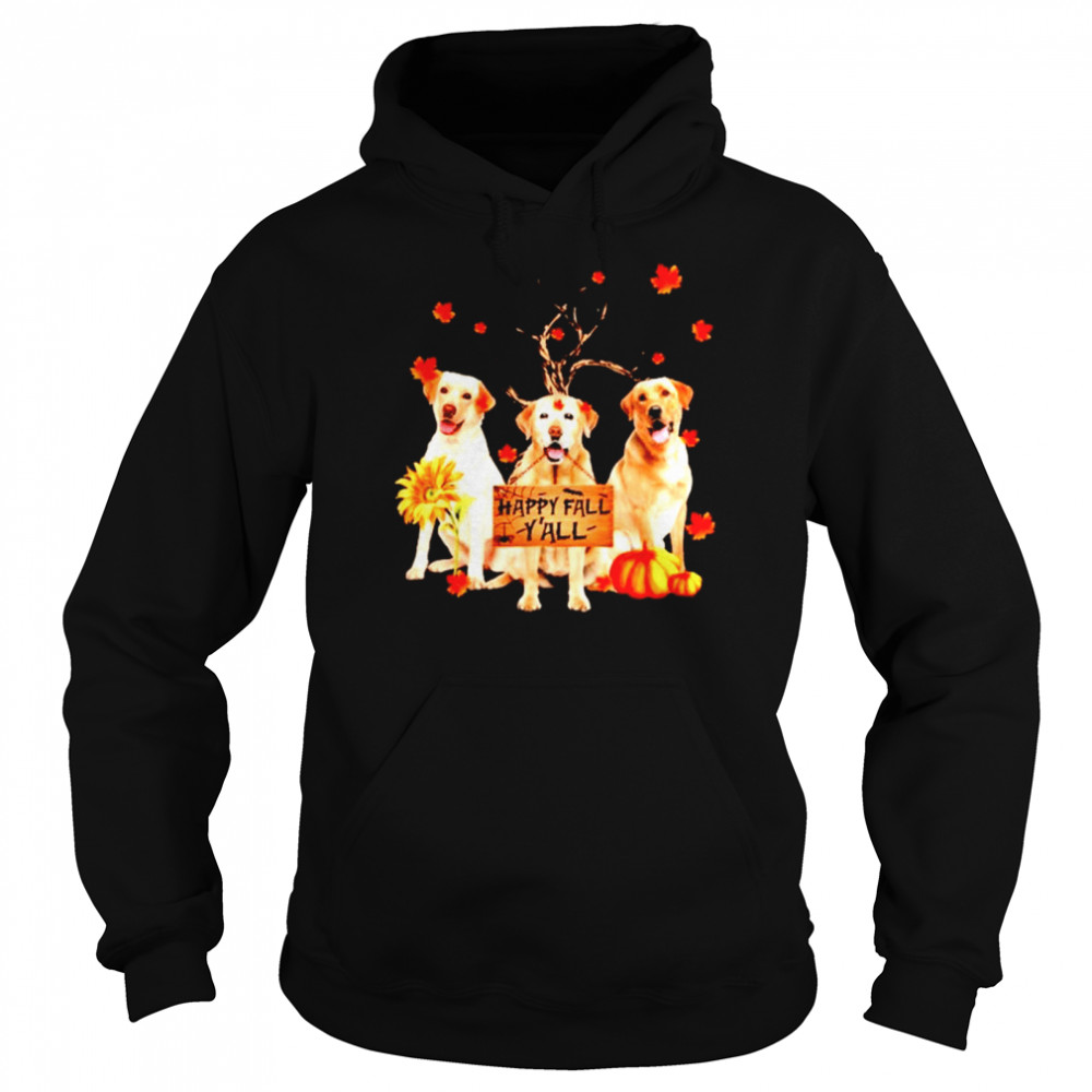 Labrador Retriever Happy Fall Yall  Unisex Hoodie