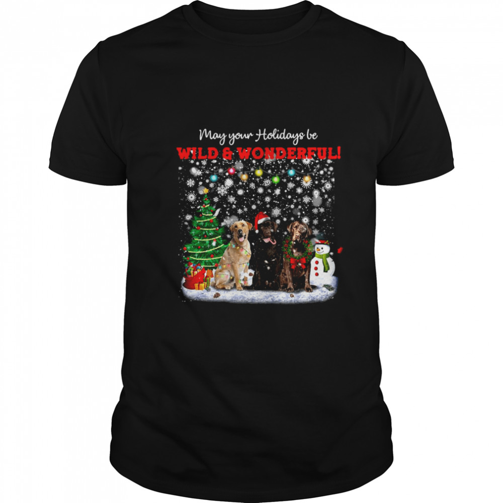 Labrador Retriever Wild And Wonderful Dog Lover Crewneck Ugly Christmas shirt