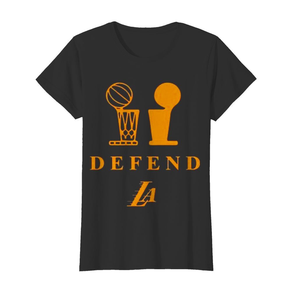 Lakers Trophy Defend  Classic Women's T-shirt