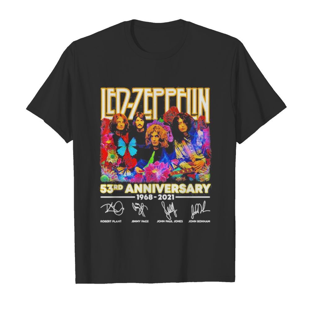 Led Zeppelin 53rd Anniversary 1968 2021 Signature shirt