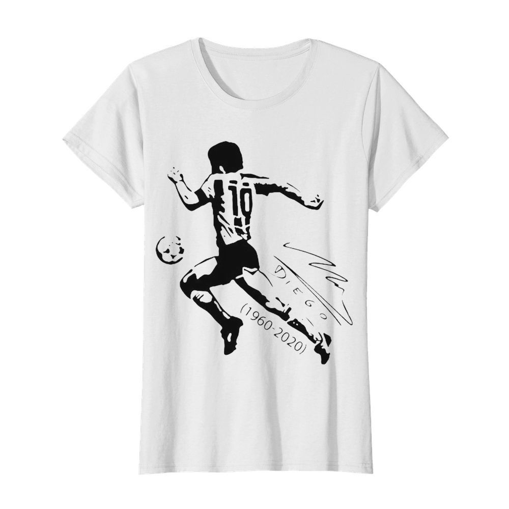 Legend Football Diego Maradona Signuature 1960 2020  Classic Women's T-shirt