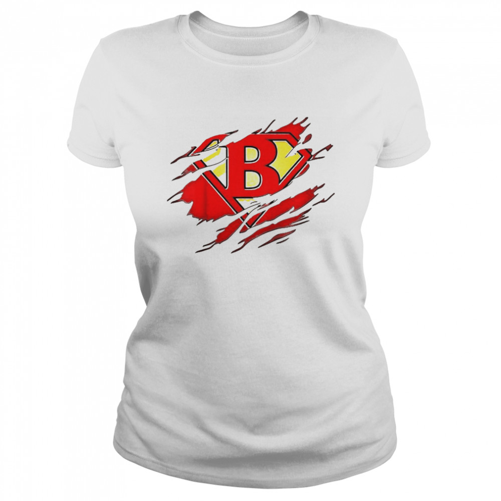 Letter B Name Super Hero Accessories  Classic Women's T-shirt