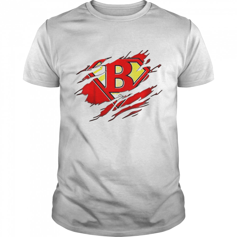 Letter B Name Super Hero Accessories  Classic Men's T-shirt