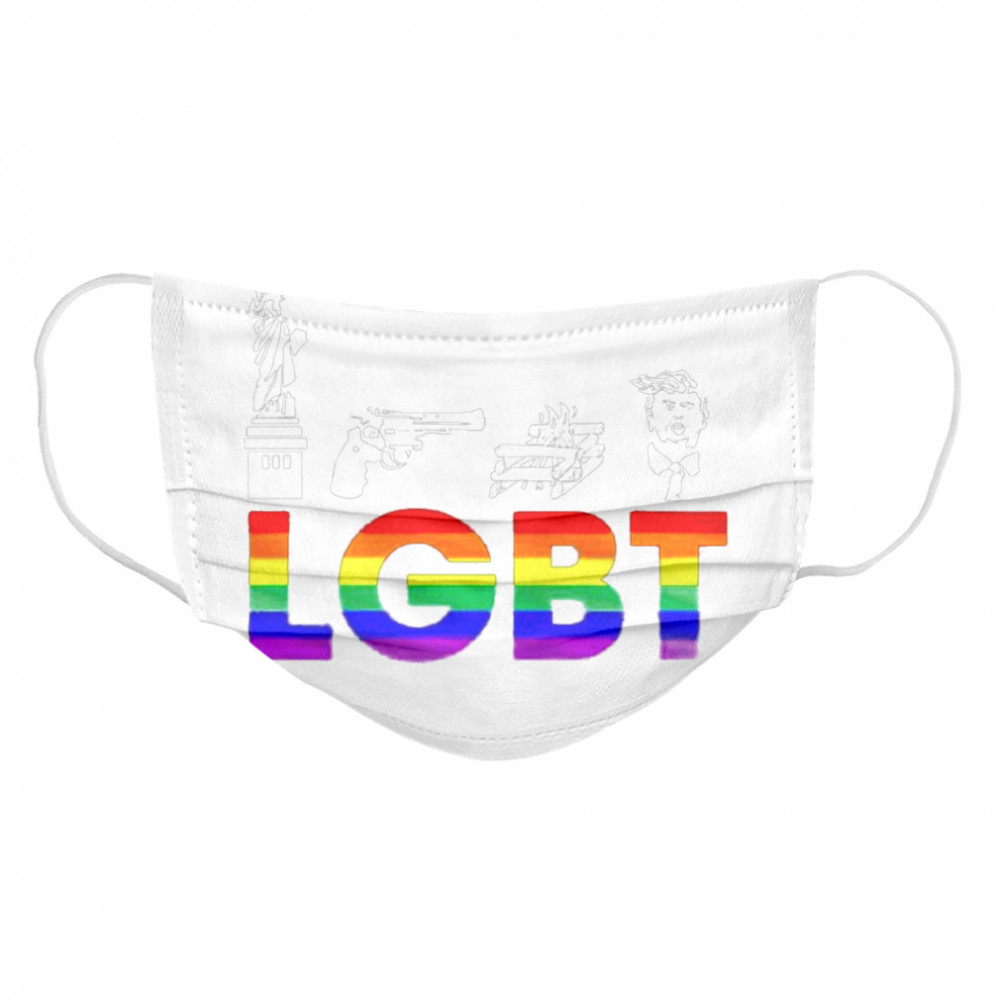 Liberty guns trump lgbt parody  Cloth Face Mask