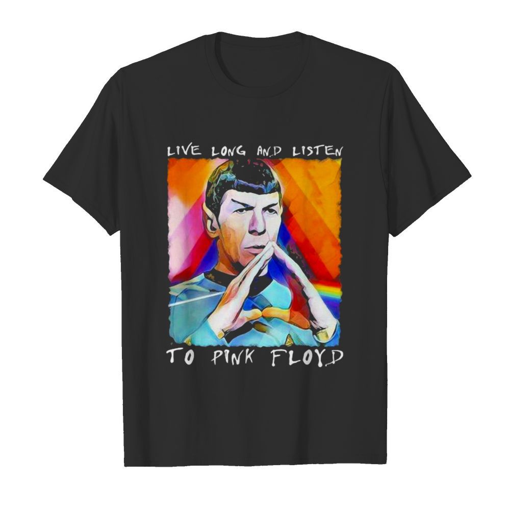 Live Long And Listen To Pink Floyd Lgbt Hand Cross shirt