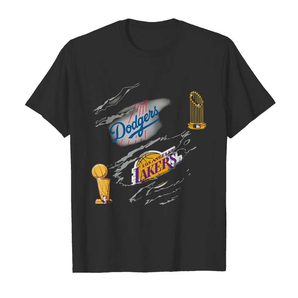 Los Angeles Dodgers And Los Angeles Lakers Champions shirt