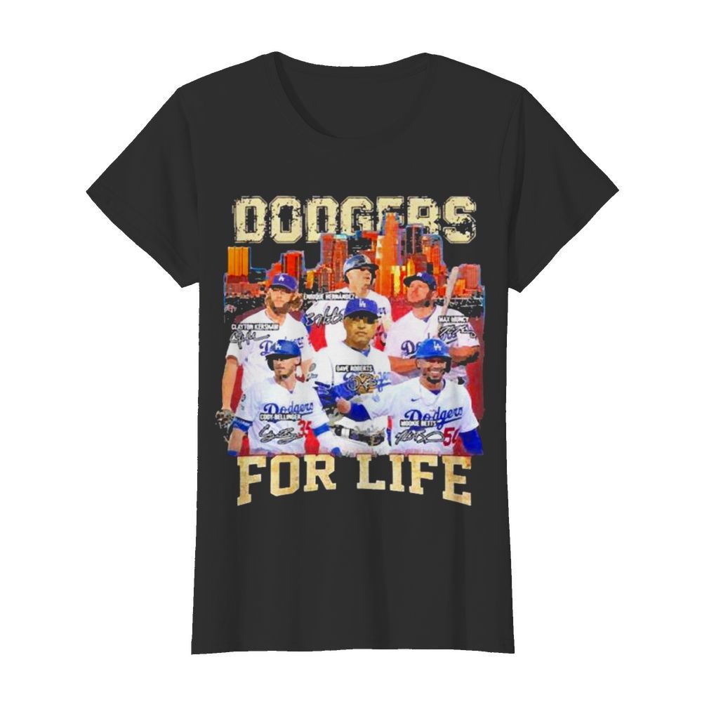 Los Angeles Dodgers Baseball for life signatures  Classic Women's T-shirt