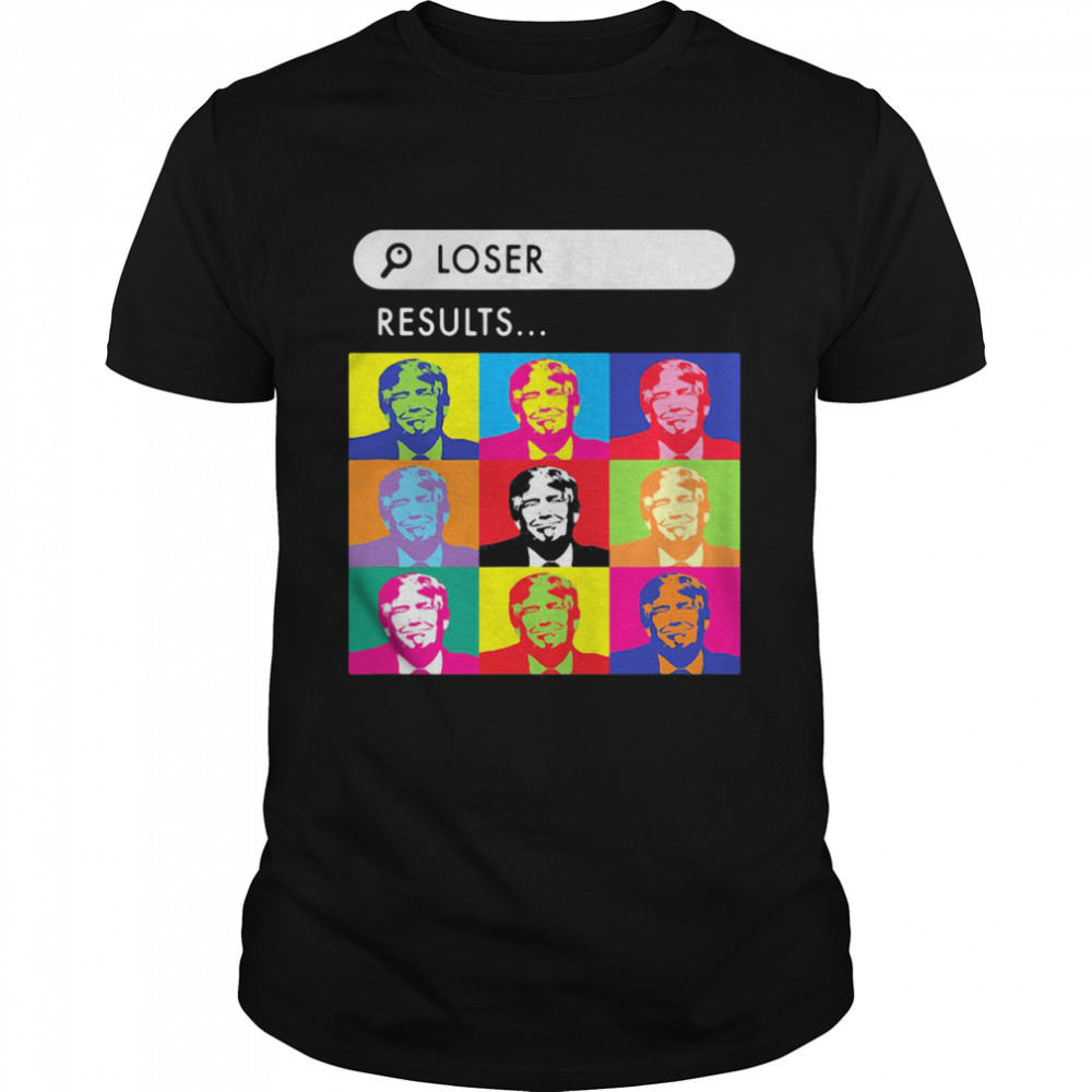 Loser Resuits Search Donald Trump Andy Warhol  Classic Men's T-shirt