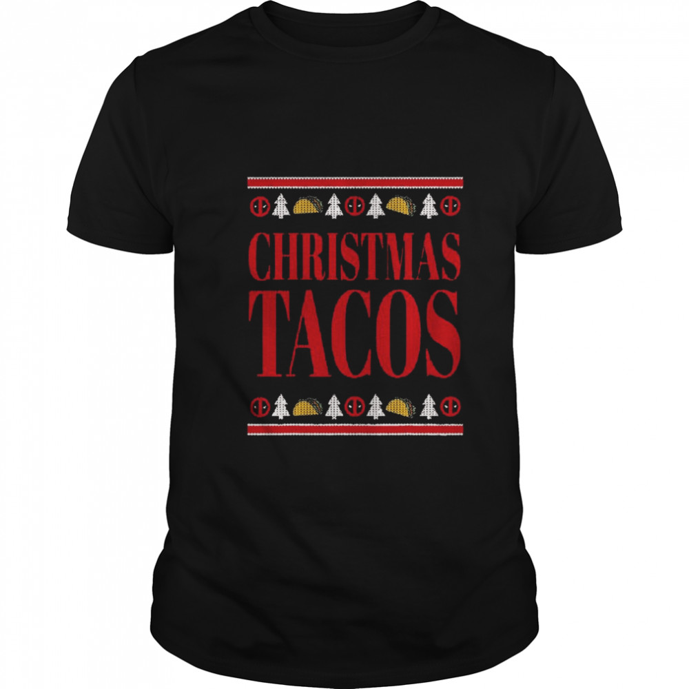 Marvel Deadpool Wade Wilson Christmas Tacos Holiday shirt