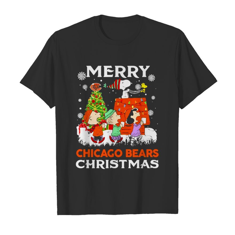 Merry Chicago Bears Christmas Snoopy Peanuts shirt