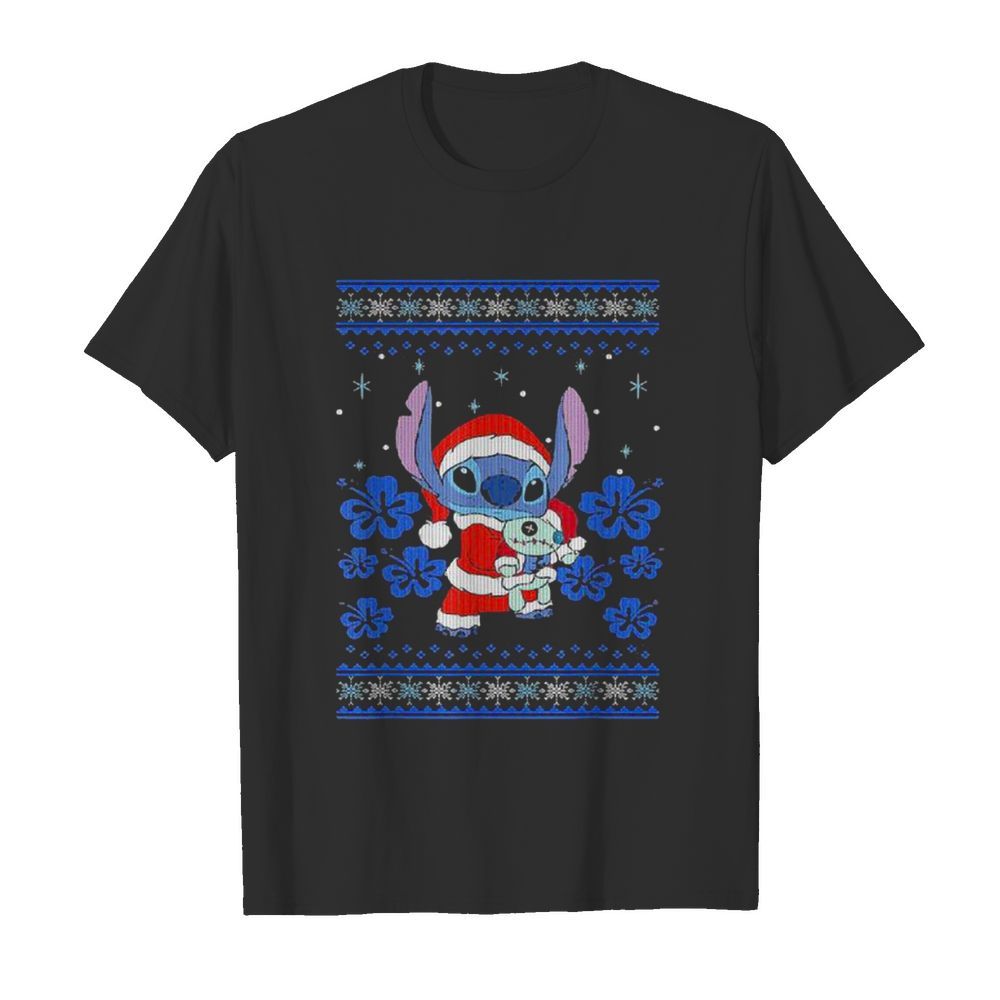 Merry Christmas Stitch Wear Pajama Santa Claus shirt