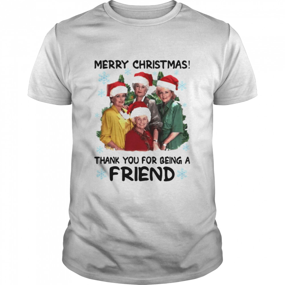 Merry Christmas Thank You For Being A Friend  Classic Men's T-shirt