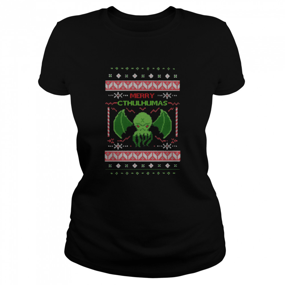 Merry Cthulhumas Ugly Christmas  Classic Women's T-shirt