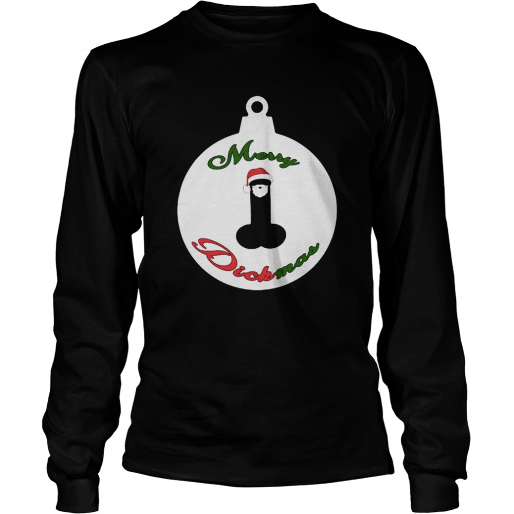 Merry Dickmas Womens Penis Ugly Christmas  Long Sleeved T-shirt