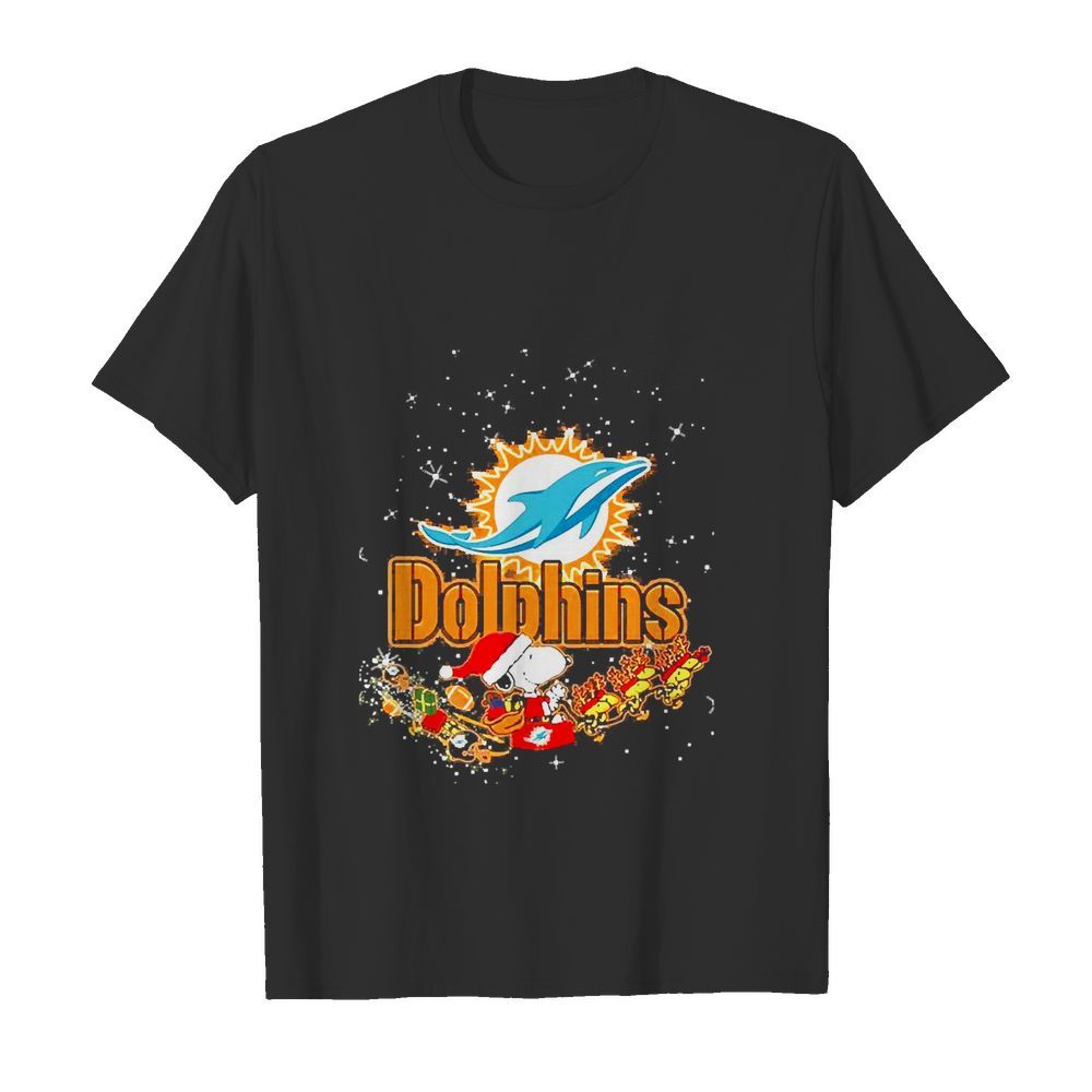 Miami Dolphins Snoopy Christmas shirt