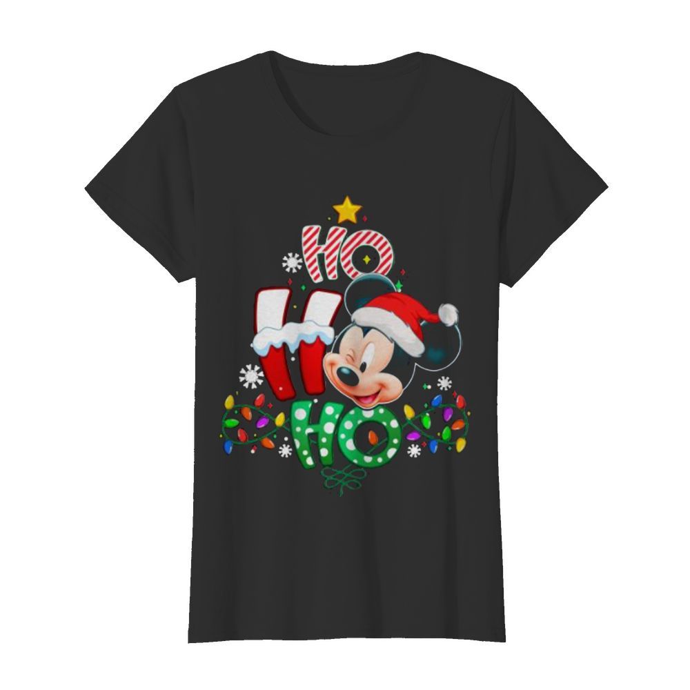 Mickey Disney Ho Ho Ho Christmas  Classic Women's T-shirt