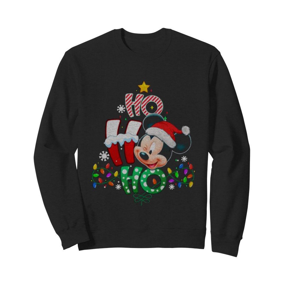 Mickey Disney Ho Ho Ho Christmas  Unisex Sweatshirt