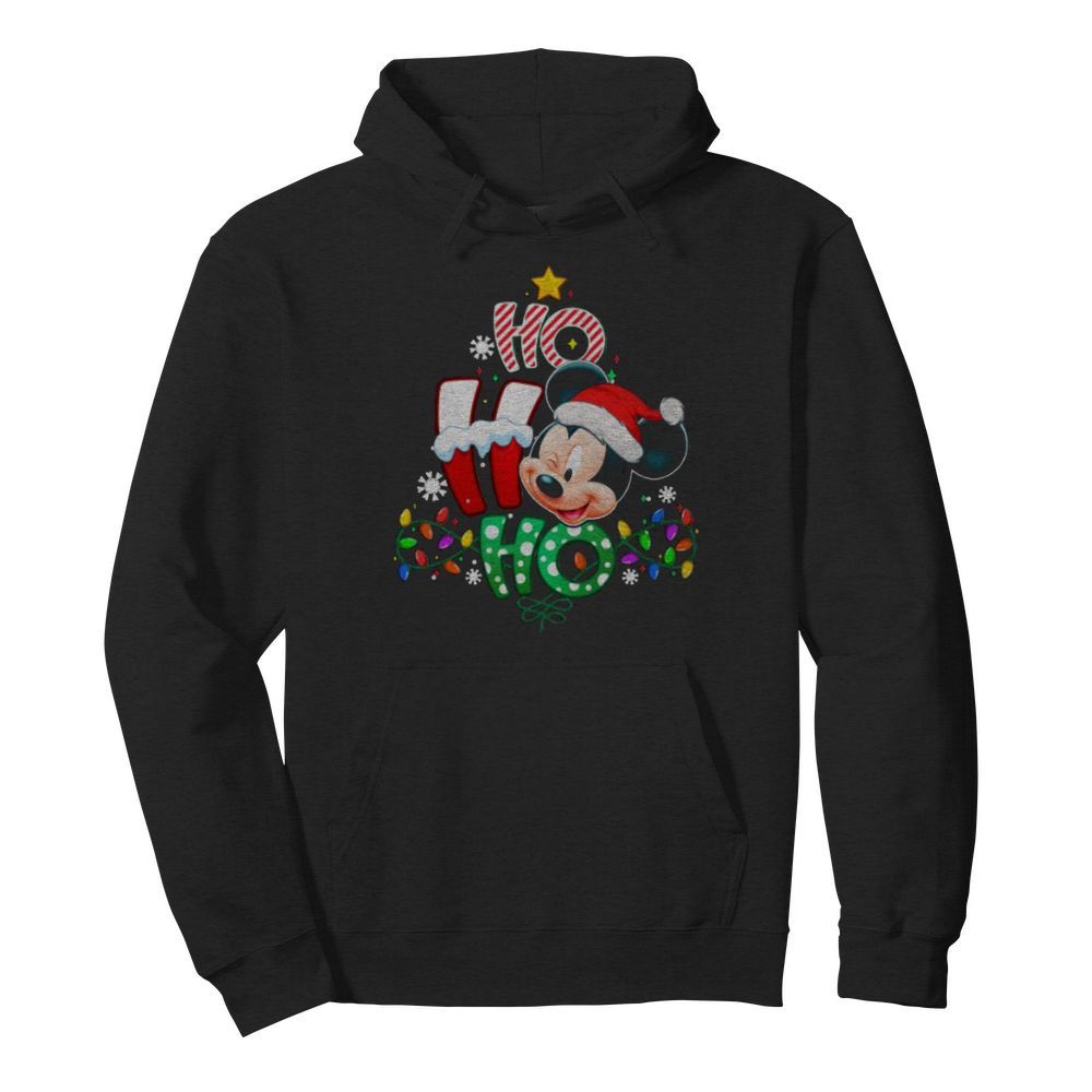 Mickey Disney Ho Ho Ho Christmas  Unisex Hoodie