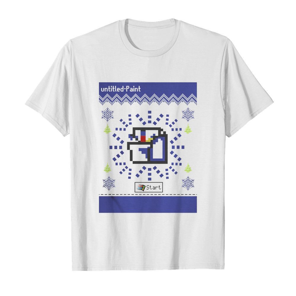 Microsoft Ms Paint Ugly Christmas shirt