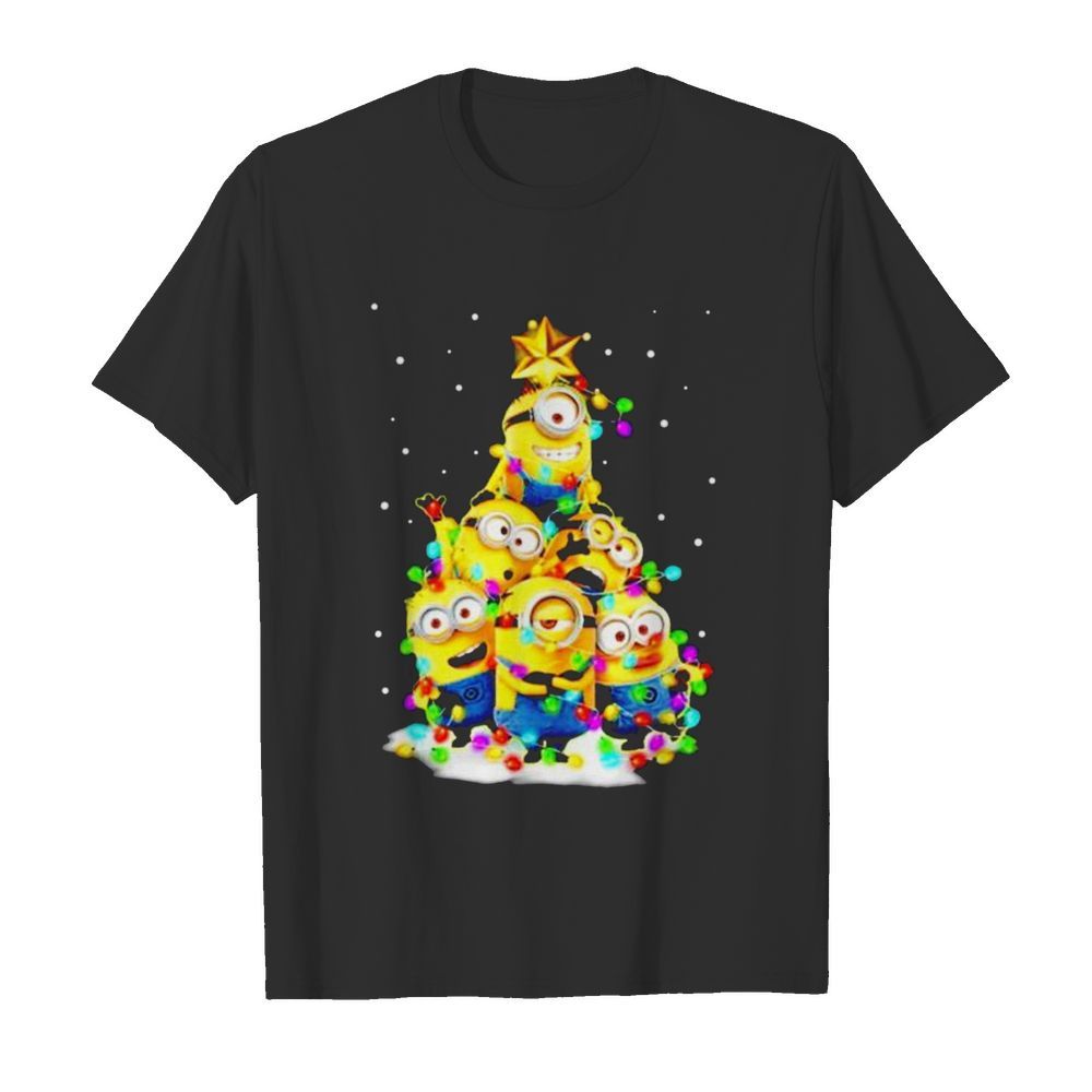 Minions Christmas tree shirt