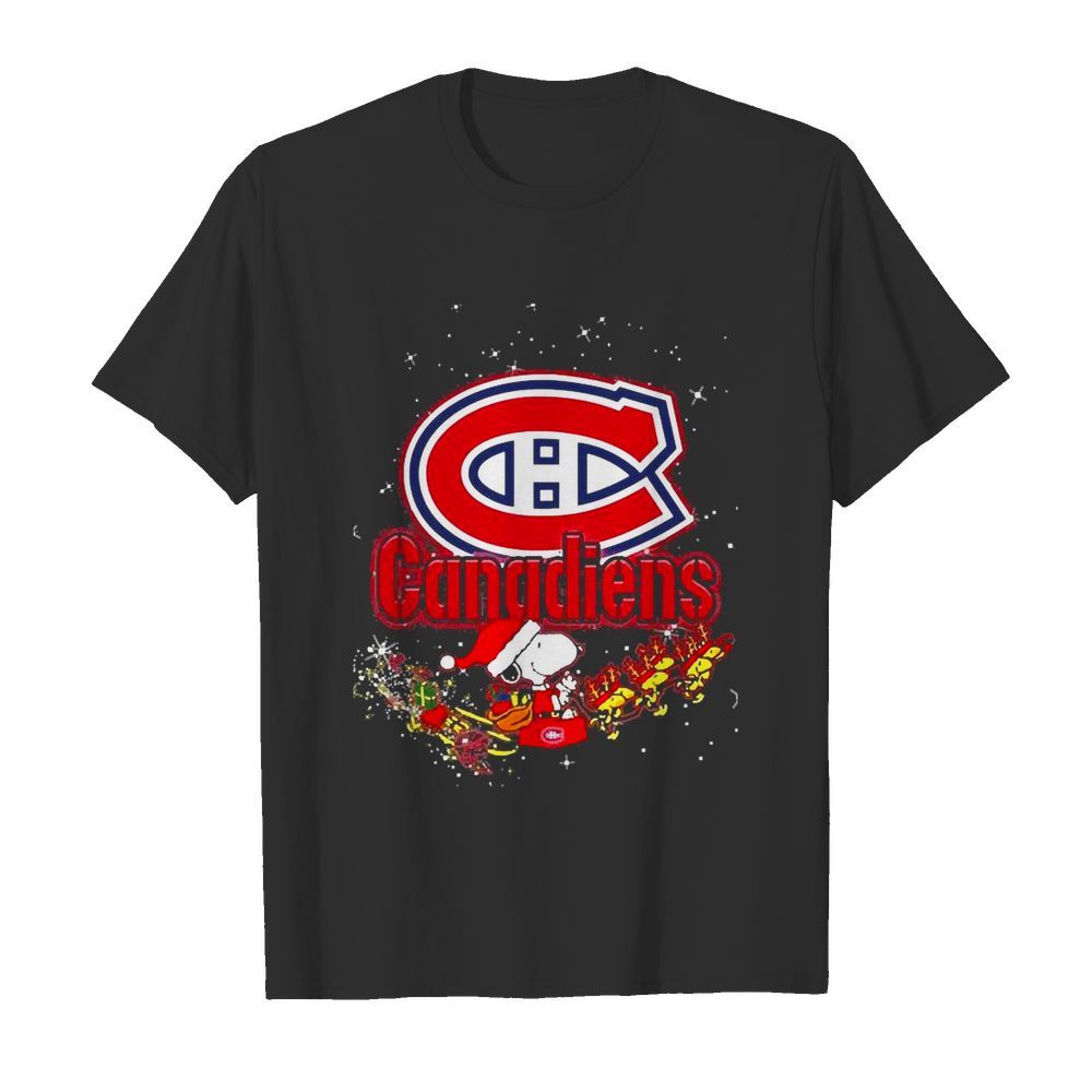 Montreal Canadiens Snoopy Christmas shirt