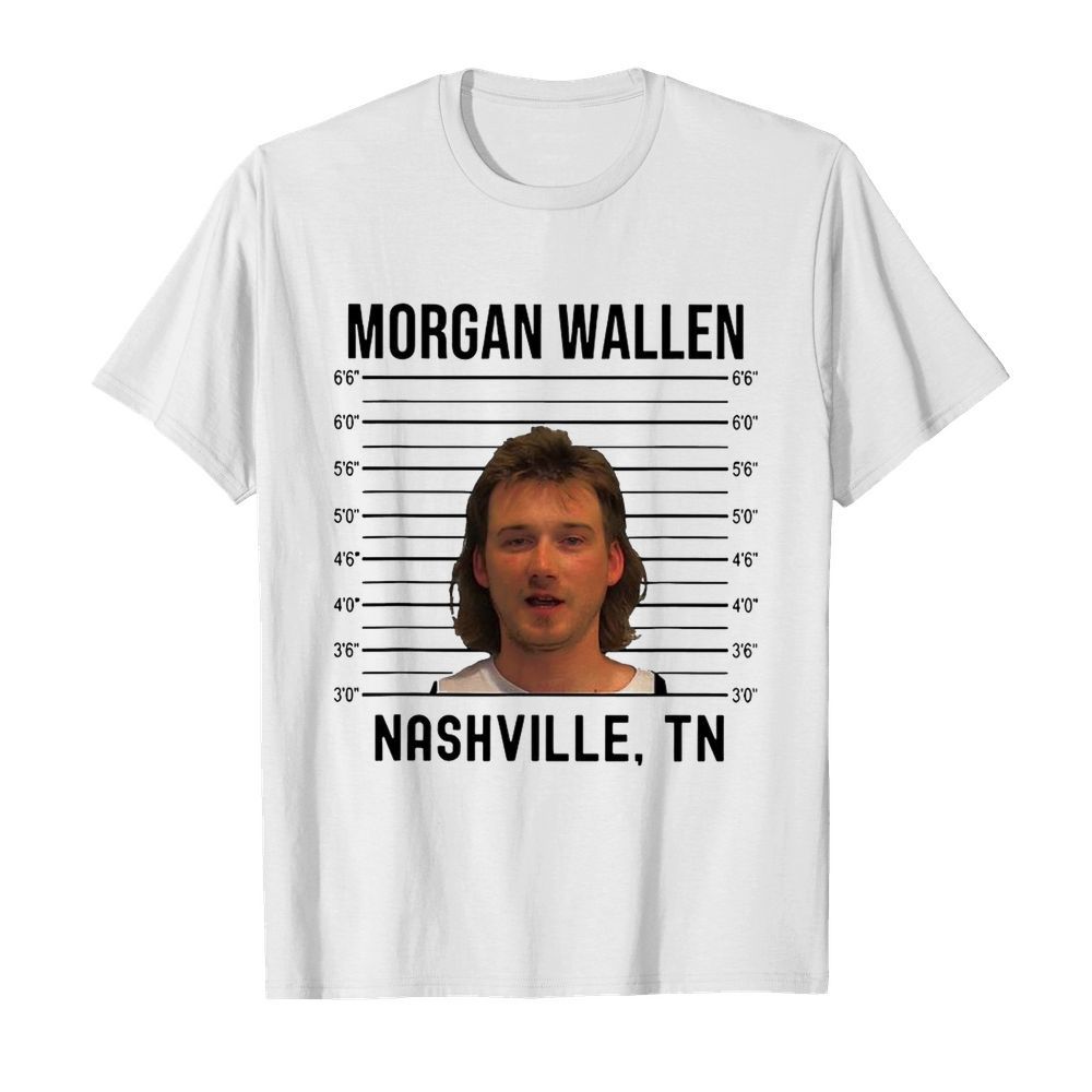 Morgan Wallen Mugshot Funny Country Music Combs Wallen 2020  Classic Men's T-shirt