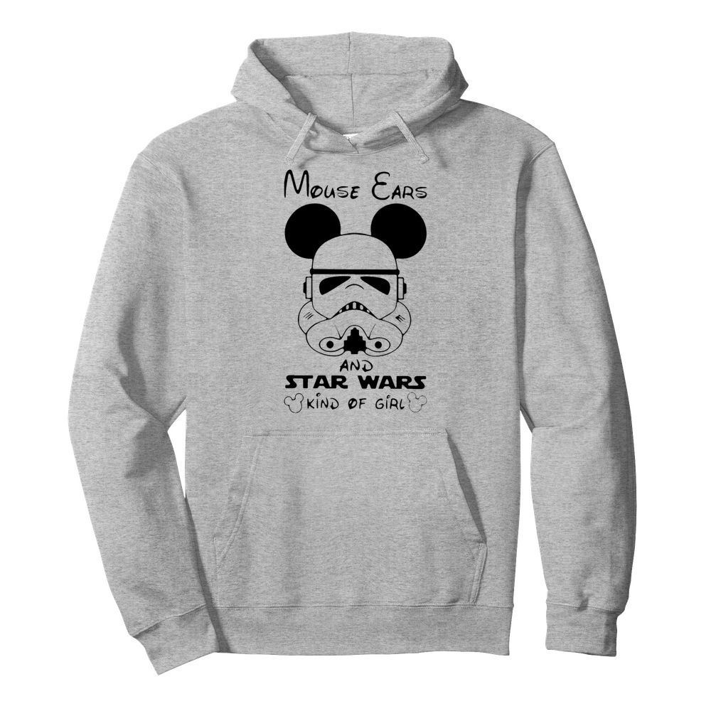 Mouse Ears and Star Wars kind of girl  Unisex Hoodie